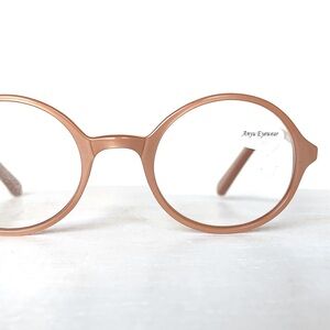 NOS Petite Fit Reading Glasses Round Nude Flesh Tan Vintage 1990’s